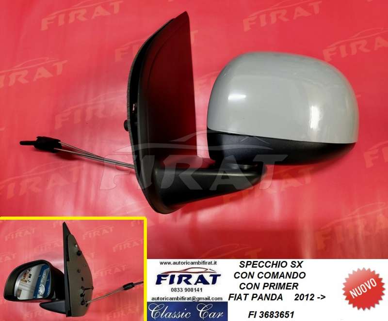 SPECCHIO FIAT PANDA 2012-> SX CON PRIMER - Clicca l'immagine per chiudere